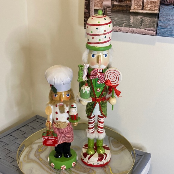 Festive Nutcracker Set with Chef and Candy Soldier - Picture 1 of 12